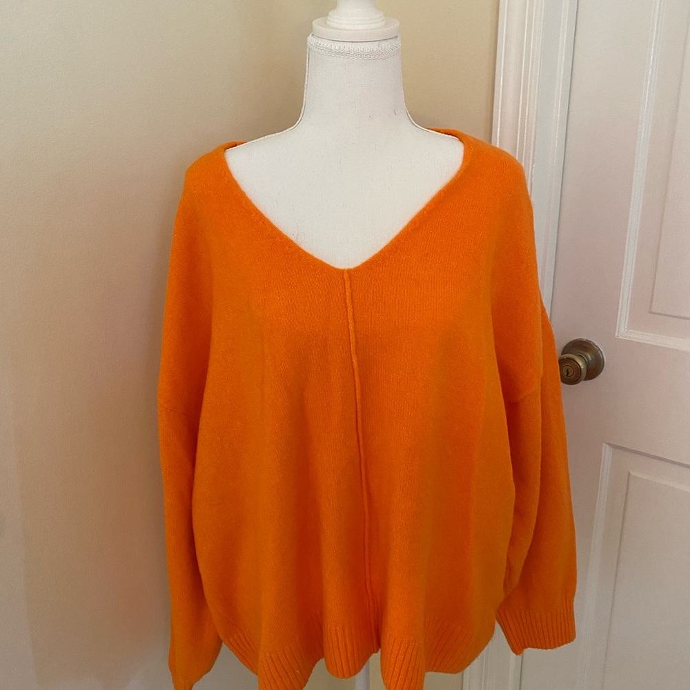 Vince Camuto Orange Sweater, XL